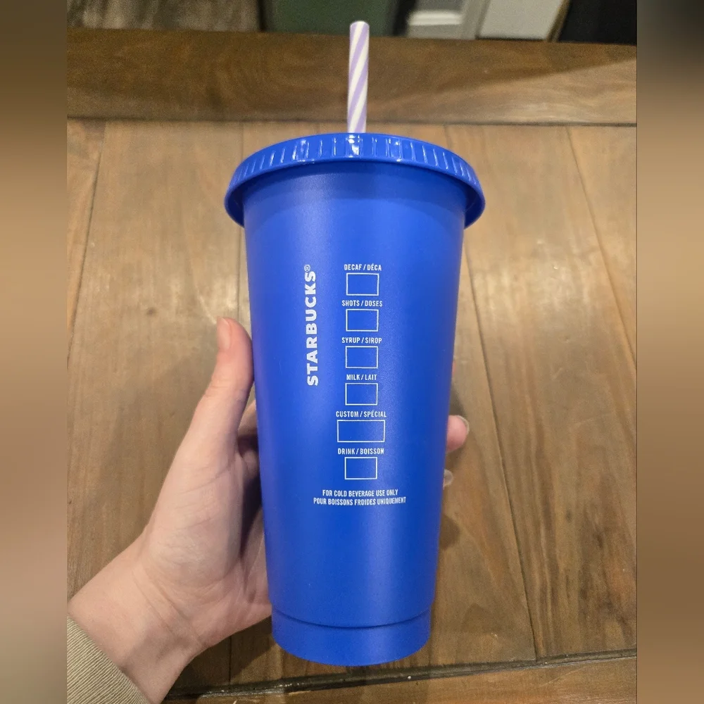 Blue Holiday Starbucks Tumbler